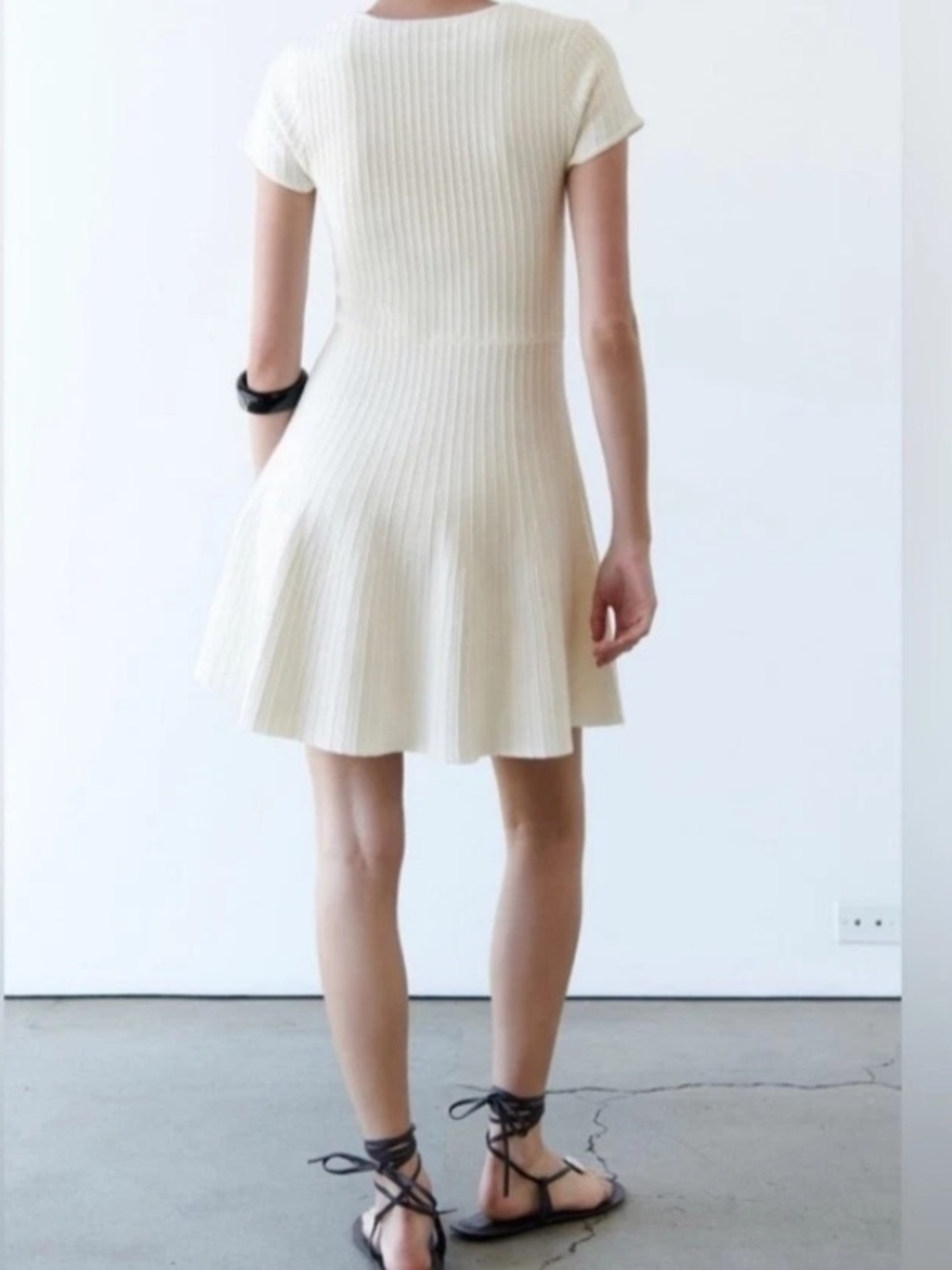 Zara Ribbed Mini Dress - Picture 3 of 6